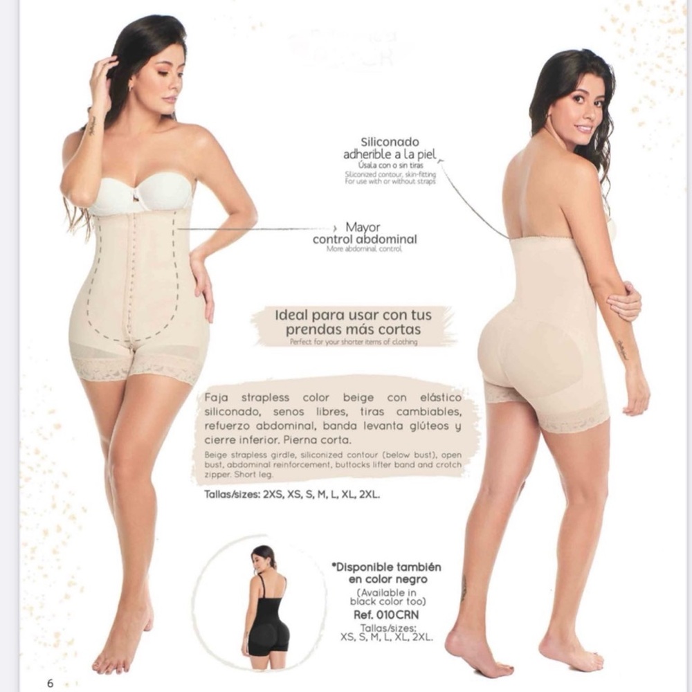 Beige Strapless Body Shaper
